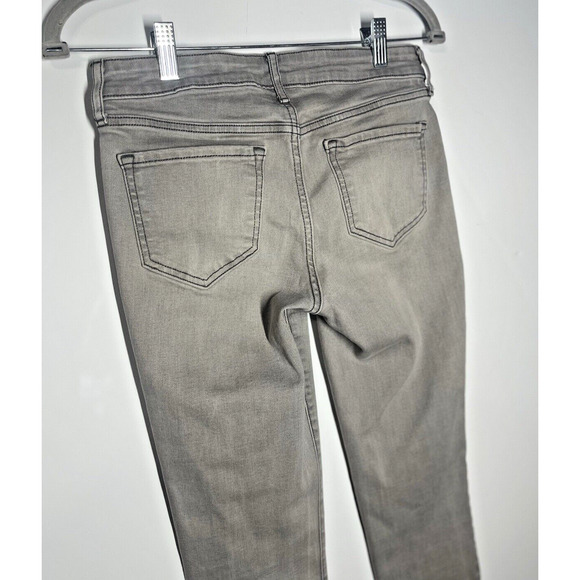 Old Navy Womens Charcoal Grey Wash Mid Rise Jeans Denim Preppy Casual Size 4 - Picture 4 of 8